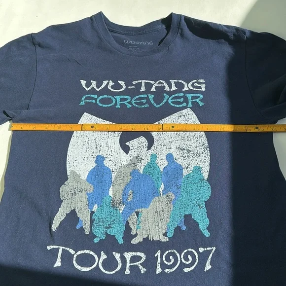 Vintage 1997 Wu-Tang Forever Clan Tour Men’s Large Navy - Picture 6 of 10